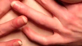 Playing and Squeezing My Small Tits and Nipples