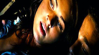 Megan Fox looking hot in the car and love scene. Then Megan