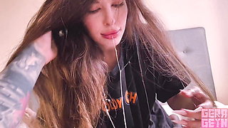 Beautiful Stepsister Sucked Big Cock While Parent Left Home