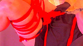 She Took Control of Him, Then Jerked Him off Until He Came - a Cruel Mistress and Cum on Her Shoe, Which He Licked off