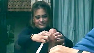 Asian GF Struggles with Huge Cock
