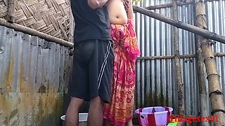 Red Saree Village Married Wife Sex ( Official Video By Villagesex91)