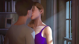 Passionated Young Couple Romantic Fuck