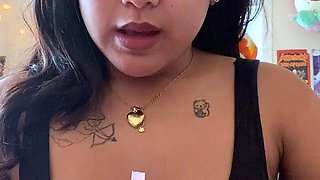 Sexy teen ebony solo toy masturbation