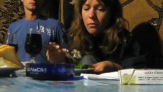 Some hardcore home-made humping with a cute couple