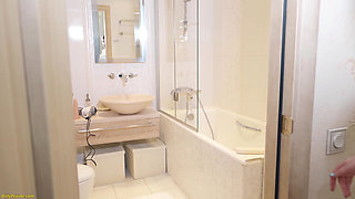 Petite Busty Teen Stretching Her Tight Asshole