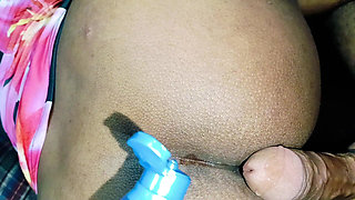 I Fuck My Indian Bhabhi Tight Ass Hole Doggy Style Position with Clear Hindi Voice Moaning Video