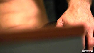 Athena Faris' Sexy Brunette Schoolgirl Seduces in Office Heat