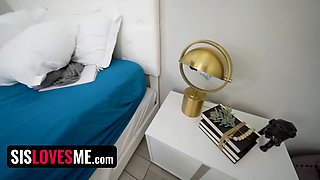 Cum crazed step sister-in-law rips off condom for a nicer perceive