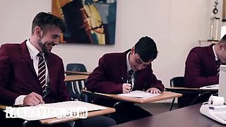 Big Tits Mature Teacher Gets Rough Classroom Gangbang