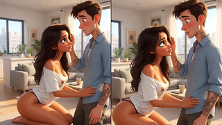 Hot Monday Morning Surprise Visit from Husband's Colleague Leads to Intense Passionate Pleasure (AI generated)