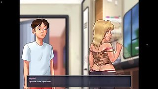 Horny MILF Crystal Creampies 18 Year Old School Boy in Summertime Saga