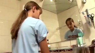 Insane euro sex in the toilet