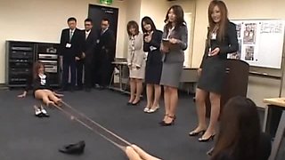 Two japanese babes stripping in groupsex