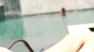 Sexy MILF Fucks Hot Stranger on Vacation by the Pool