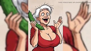 AI Cartoon MILF Shows Off Her Massive Melons