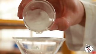 LECHE 69 Lab Nerd wants cock in her Latina pussy