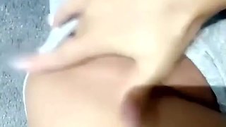 Sexting on Snapchat while listening to my stepmom fucking a stranger! I squirt 3 times at her door!