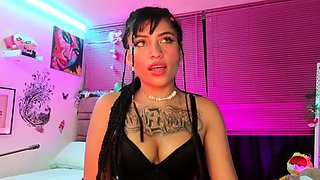 Sexy webcam brunette with big boobs