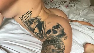 Blonde emo amateur solo masturbation