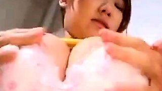 Asian Amateur with Big Tits and Nipples Sucks