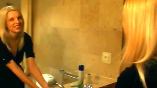 Tits are all horny cameraman needs from drunk blonde party girl