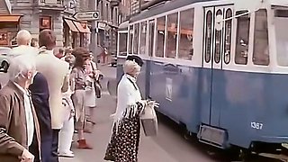 Marvelous and playful blonde milf on the couch teases herself