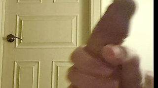 I Wank Outside My Step Sisters Bathroom to See if She Will Touch My Dick or Ask Me to Leave