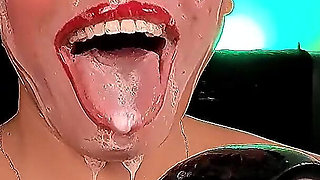 Real Spit Fetish: Thick Bubbles and Drool Play on My Face