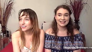 Alisha, Lana & Carolyn Desperate for a Big White Cock to Pound Their Tight Pussies Hard