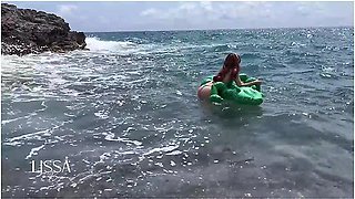 Vlog 1 Lissa Brown Goes To A Nudist Beach To Film A Custom Video Fucking Outdoors