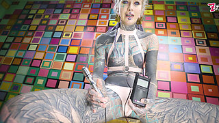 Solo Latex Harness Electro Play - BDSM Kink Session