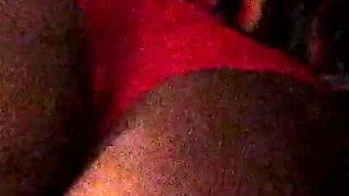 Dirty Diana Gets Her Favorite Red Panties Pulled to the Side