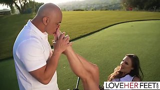 Amirah Adara's Sexy Feet Get A Loving Creampie