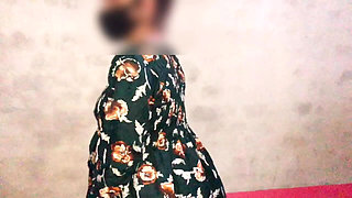 Beautiful Iranian Girl in Green Lingerie Shows Big Ass Rubs Clit Then Love Hard Fuck