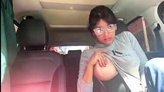 Car tits and pussy flash 2