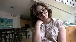 Taboo Stepsister School Sex Ed: POV PORN Sucking cock & Hard fuck Lesson - Teenage