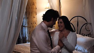 romantic sex with a beauty milf and her amazing natural tits