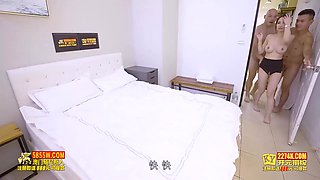 Mkylf011 - When A Horny Hotel Manager In Short Skirt Comes Into Your Room To Provide Gangbang Services - Gangbang Sex