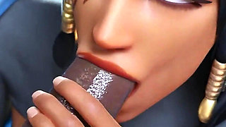 Pharah - Gym Training Session BBC Blowjob & Wild Anal Fuck with Black Big Dick 3D Overwatch Animation