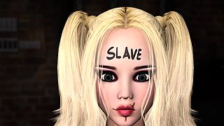 Hot teen anal! Young sexy blonde whore and a big black cock