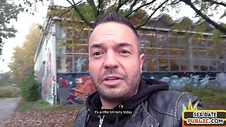 Nasty bigass cougar pussysmashed outdoor