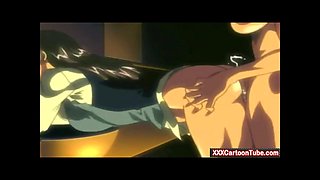 Two hot girls get fucked by bank bandits hentai