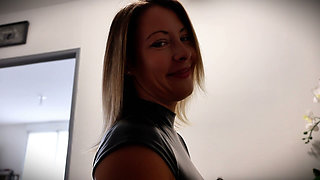 Pantyhose Fetish - Closet Slave, Sniff, Lick & Jerk off - Mistress Julia