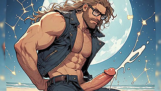 Handsome Hunks Night Beach (ai)