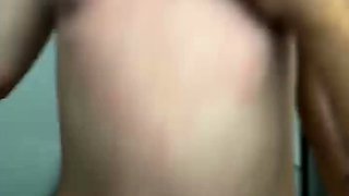 Hot Russian teen gets cum on ass after hard pounding live at