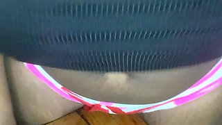 Grinding These Tight White Shorts Where Needed!