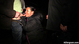 Curvy MILF Wife Cum Slut Diamons Blue Loves to Go Dogging