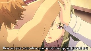 Buxom hentai babe enjoys the intense pussy pounding action