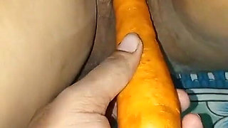 I Put a Carrot Into My Married Stepsister's Pussy